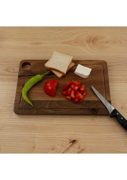 Ahşap Dikdörtgen Kesme & Sunum Tahtası