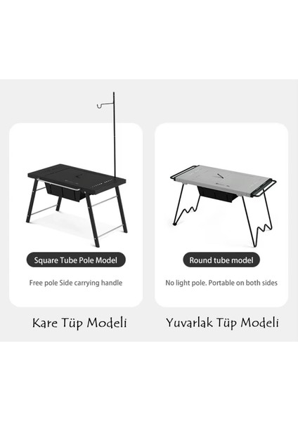 Multifunctional Travel Barbecue + Katlanabilir Masalı