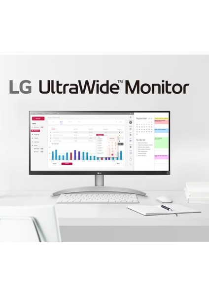 Geniş Ultrawide IPS 100HRZ Ekran 1ms 29WQ600-W.APD 29'' 2560 x 1080 Wfhd Beyaz Monitör