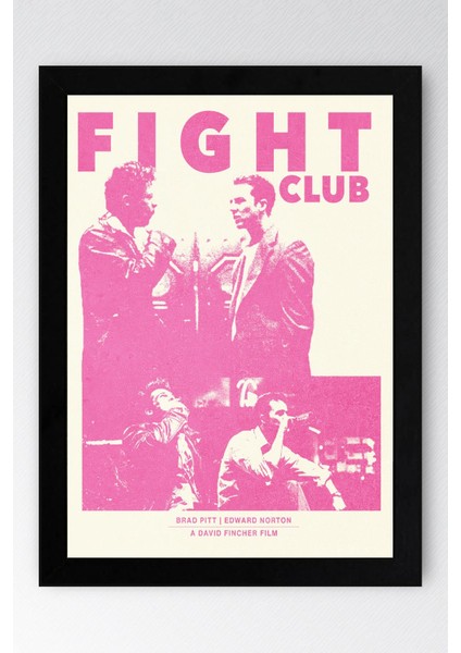 Fight Club Çerçeveli Tablo - Dövüş Kulübü Film Posteri Tablo