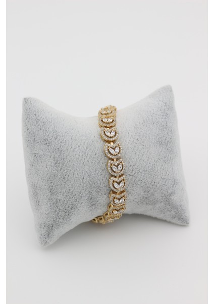 Xupıng Jewelry 14 Ayar Altın Kaplama, Lale Taşlı Bileklik fiyatları