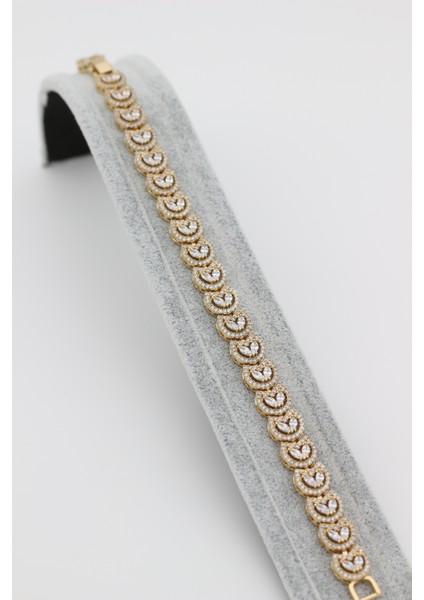 Xupıng Jewelry 14 Ayar Altın Kaplama, Lale Taşlı Bileklik modelleri