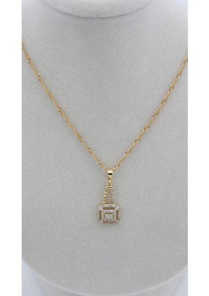 Xupıng Jewelry 14 Ayar Altın Kaplama, Baget Kolye