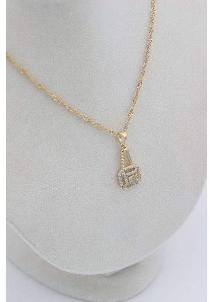 Xupıng Jewelry 14 Ayar Altın Kaplama, Baget Kolye