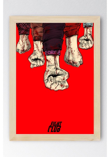 Fight Club Çerçeveli Tablo - Dövüş Kulübü Film Posteri Tablo