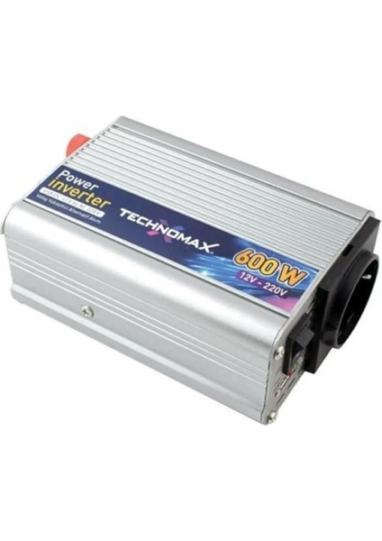 600W 12V Çevirici Invertör Araç Elektirik Çeviricisi Technomax fiyatları