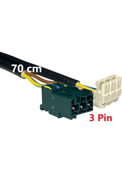 Intro Sirkülasyon Pompa Kablosu 3 Pin 70 cm Vaillant Intro - Demirdöküm Ademix, Vintomix - Protherm Puma Condens Uyumlu