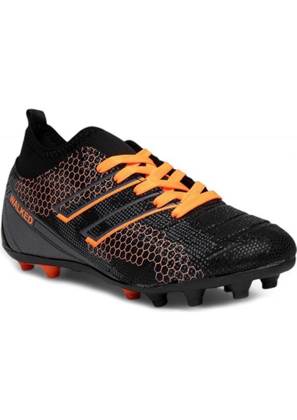 107-25 Halı Saha Çivili Krampon Siyah Turuncu 36-39