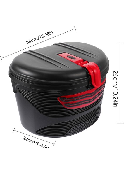 M365 Katlanabilir Elektrikli Scooter Için Kilitli Ön Sepet (Yurt Dışından)