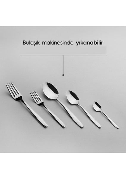 Sahra Sade 12 Kişilik 89 Parça Kutulu Çatal Kaşık Bıçak Takımı fırsatları