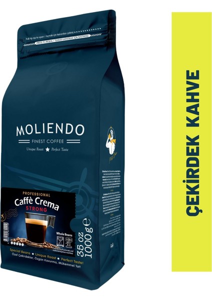 Moliendo Professional Caffe Crema (Çekirdek Kahve) 1000 g