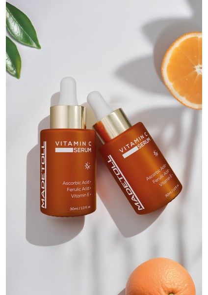 Vitamin C Serum 30 ml + Cica Serum 30 ml Madetoll Saç Bandı Hediye indirimleri