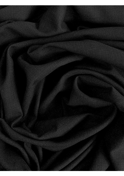 Alaska Keten Fon Perde Siyah Tek Kanat (Pilesiz) indirimleri