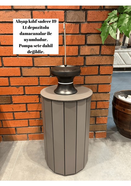 Ahşap Damacana Sebil Kılıf Kutu Örtü Saklama Kutusu