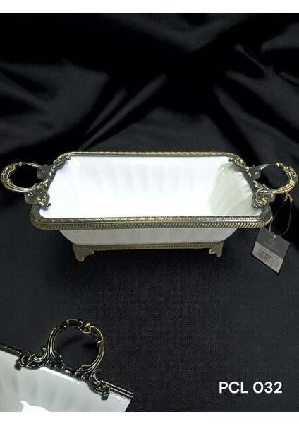 Elegance Dikdörtgen Derin Sunum Tabak Antıque 37 Cm