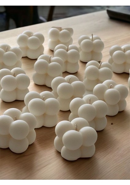 Bubble Mum Dekoratif Kokulu Özel Anlarınız Için Mum Nikah Nişan Bebek Şık (6 Adet) modelleri