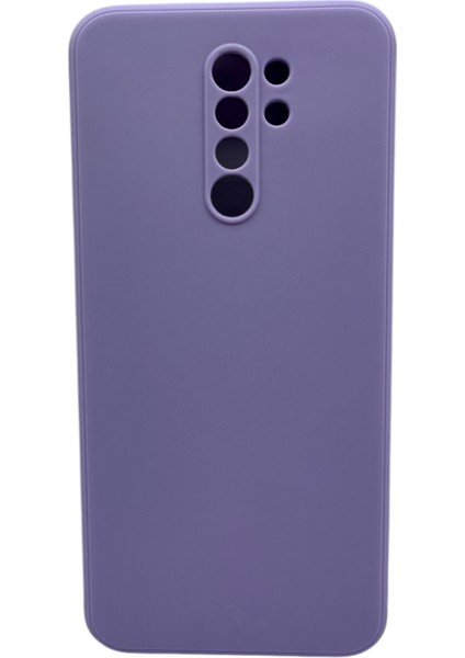 Xiaomi Redmi 9 Uyumlu Mor Lansman Içi Kadife Silikon Kılıf