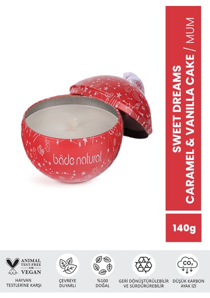 Sweet Dreams Caramel & Vanilla Cake Soya Mumu 140 gr