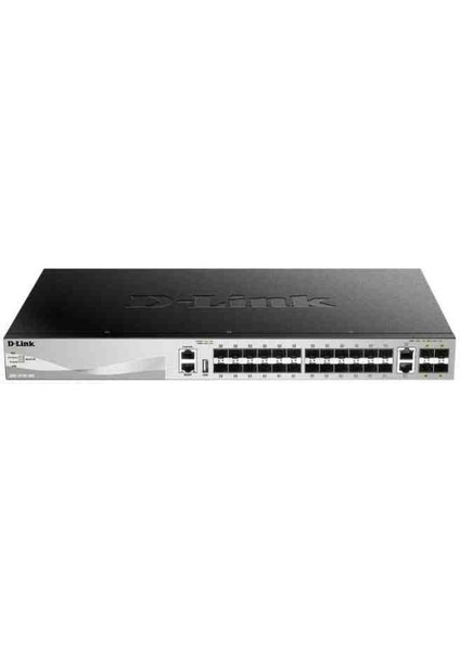 DGS-3130-30SEOL 24 1000BASE-X Sfp Ports, 2 10GBASE-T Ports And 4 10G Sfp+ Port L3 Stackable* Managed Switch