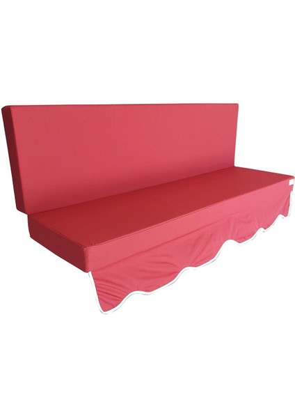 Aqua Salıncak Minderi Su Geçirmez Kumaş Gri Sünger Fermuarlı Set-Salıncak Bordo fırsatları