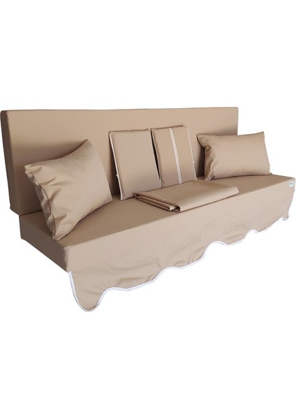 Aqua Salıncak Minderi Su Geçirmez Kumaş Gri Sünger Fermuarlı Set-Salıncak A.bej fiyatları