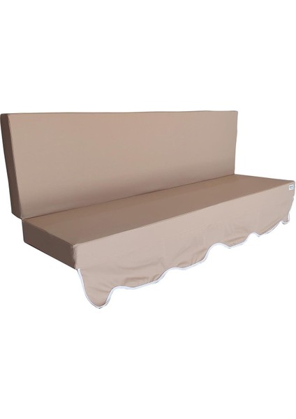 Aqua Salıncak Minderi Su Geçirmez Kumaş Gri Sünger Fermuarlı Set-Salıncak A.bej fırsatları