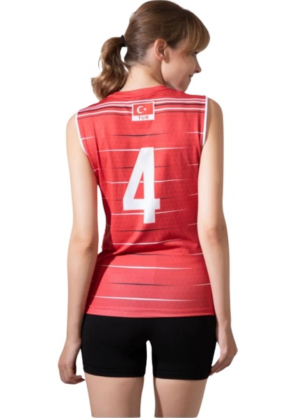 Voleybol Forması Likralı Voleybol Forma Tek Üst