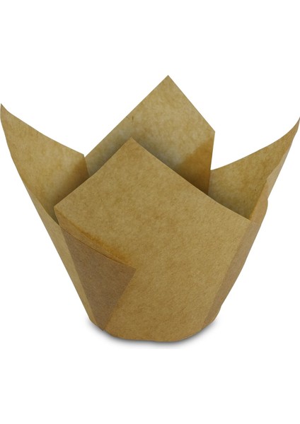 Muffin Kek Kapsülü Kalın Tulip Kraft 50'li x 5 Paket