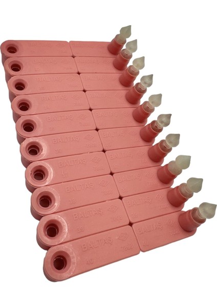 400 Adet Pembe Küçükbaş(Kuzu)-Sokak Hayvanları Küpesi- Parmak Küpe (Fry Tag)