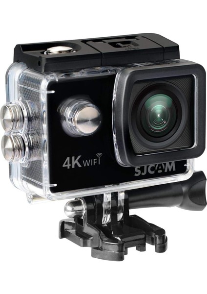 SJ4000 Air Wifi 4K UHD 16MP 135° 2' Geniş Ekran H.264 900MAH 30 Metre Su Geçirmez Kılıflı Aksiyon Kamerası Siyah