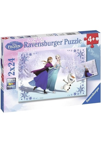 91157 Frozen 2'li 24 Parça Yapboz modelleri