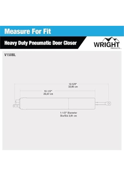 Products Ürünleri V150BL Heavy Duty Pnömatik Yakın, Siyah