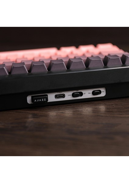 AK650 Kablosuz Mekanik Klavye 3 Modlu Tft Ekranlı Hot-Swap-65 Tuşlu Rgb Pembe/dream Switch fırsatları