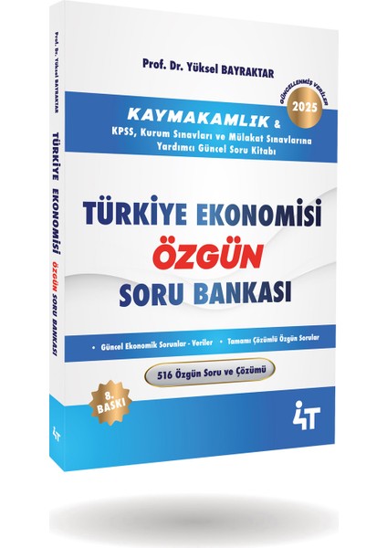 Türkiye Ekonomisi Özgün Soru Bankası (8.baskı)