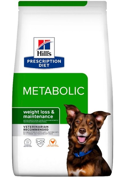 Prescription Diet Metabolic Tavuk Etli Köpek Kuru Maması 12 kg (STT:12/2025)