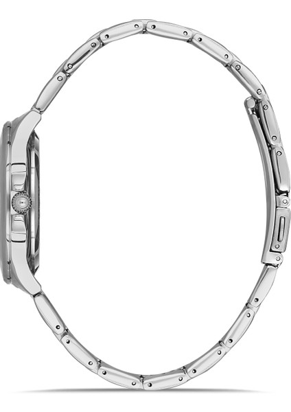 Davıd Guner Roma Rakamlı Beyaz Kadranlı Gümüş Paslanmaz Masif Çelik Kadın Kol Saati modelleri