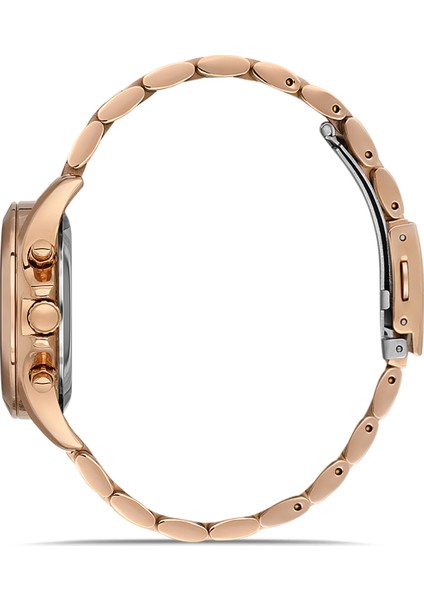 Davıd Guner Rose Kaplama Beyaz Kadranlı Paslanmaz Masif Çelik Kadın Kol Saati modelleri