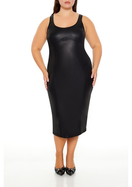 Plus Size Midi Elbise