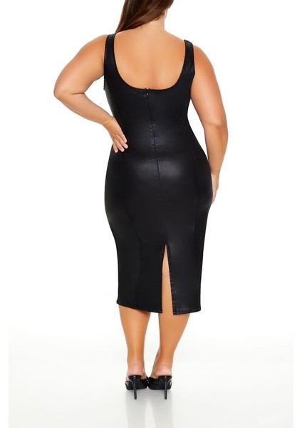 Plus Size Midi Elbise