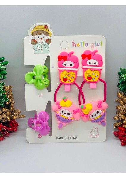 Sanrıo 6'lı Saç Toka Seti Kuromi - Hello Kitty Bebek ve Çocuk Saç Tokası Aksesuarı fiyatları