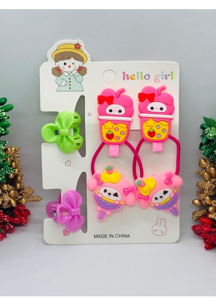 Sanrıo 6'lı Saç Toka Seti Kuromi - Hello Kitty Bebek ve Çocuk Saç Tokası Aksesuarı modelleri