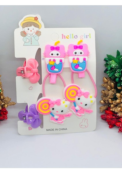 Sanrıo 6'lı Saç Toka Seti Kuromi - Hello Kitty Bebek ve Çocuk Saç Tokası Aksesuarı fiyatları