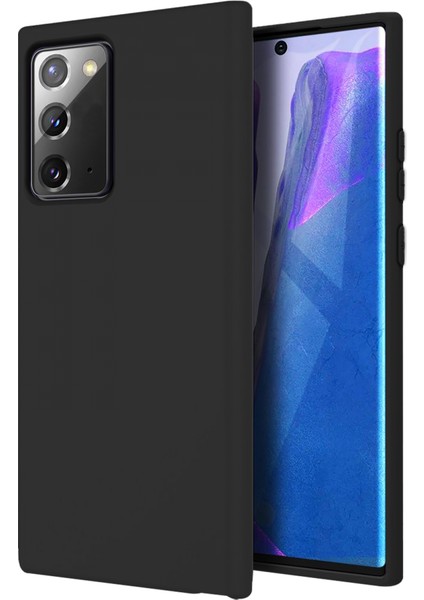 Samsung Galaxy Note 20 Ince Mat Silikon Kılıf Siyah