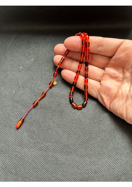 Sıkma Kehribar Minik Ölçü Bilek Boy Usta Işçilikli Erkek Küçük Ölçü Hediyelik 7.5 x 4.5 mm