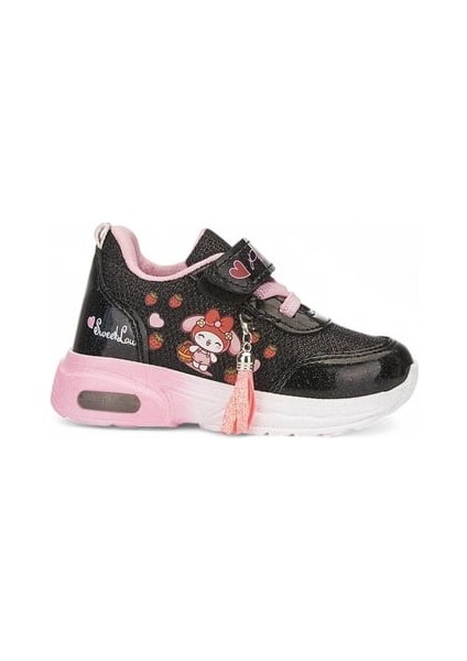 Bebe 22-30 Siyah Pembe Anatomik Comfort Taban Şık ve Rahat Sneaker