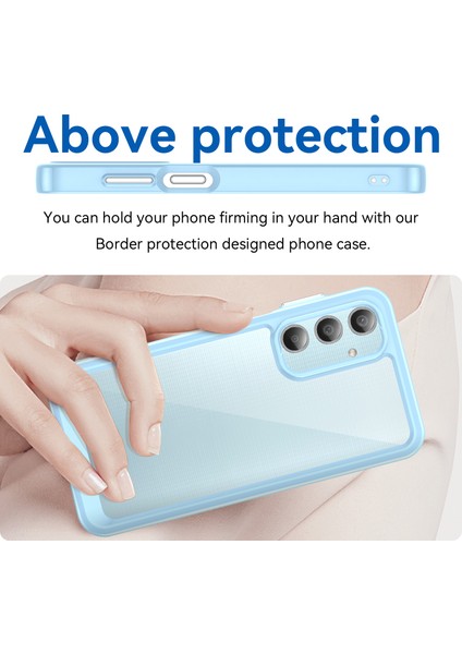 Samsung Galaxy M35 Kılıf, Şeffaf Tasarımlı Darbeye Dayanıklı Telefon Kılıfı, Tampon Hibrit Şeffaf Kapak Samsung Galaxy M35 (Yurt Dışından)