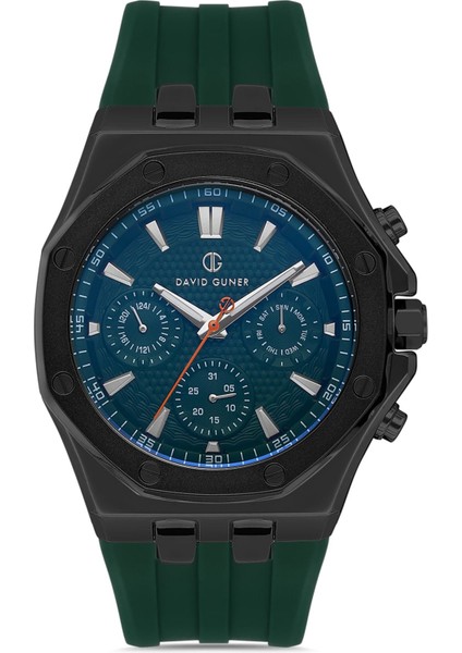 Davıd Guner Yeşil Kadranlı Yeşil Silikon Kordonlu Erkek Kol Saati fiyatları