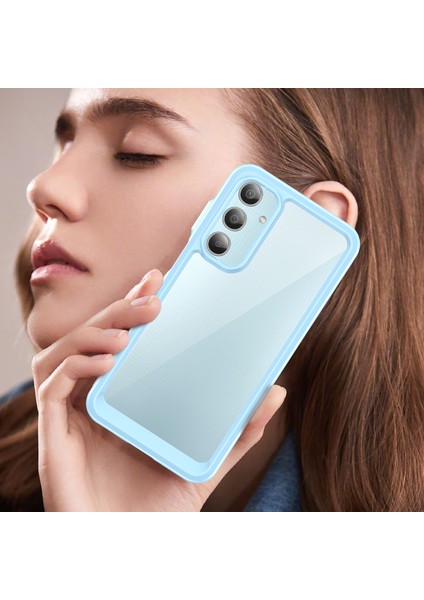 Samsung Galaxy M35 Kılıf, Şeffaf Tasarımlı Darbeye Dayanıklı Telefon Kılıfı, Tampon Hibrit Şeffaf Kapak Samsung Galaxy M35 (Yurt Dışından)