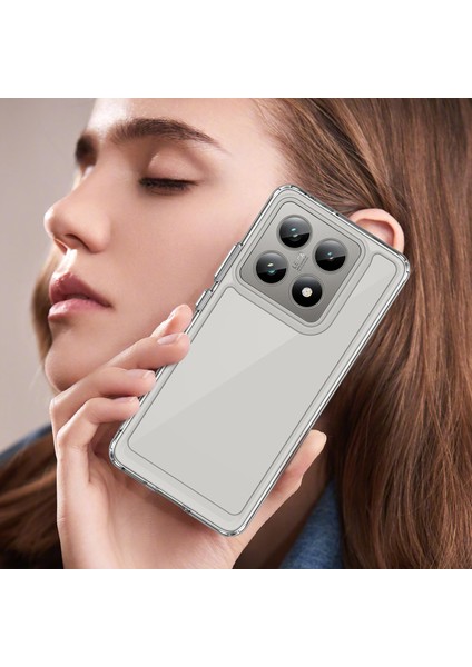 Xiaomi Mi 14T Kılıf, Şeffaf Tasarımlı Darbeye Dayanıklı Telefon Kılıfı, Tampon Hibrit Şeffaf Kapak Xiaomi Mi 14T (Yurt Dışından)