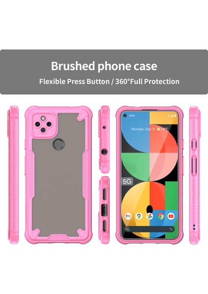 Google Pixel 5A Kılıf, Darbeye Dayanıklı Telefon Tampon Kılıfı, Çizilmez Telefon Kılıfı Kılıfı Google Pixel 5A (Yurt Dışından) modelleri